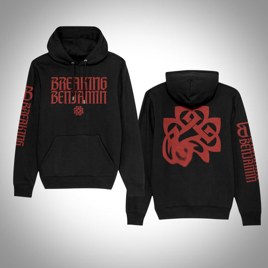 Pullover Hoodie with Melting Logo